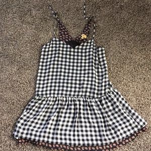 Vera Wang Princess plaid tunic shirt dress coverup
